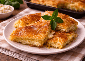 Гръцка баница със сирене – лесна домашна рецепта