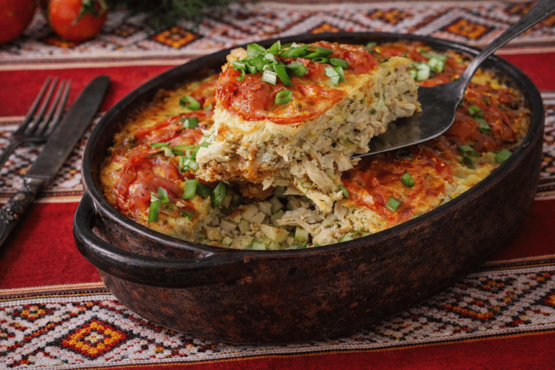 Тиквички с пилешко на фурна, лесна и вкусна рецепта